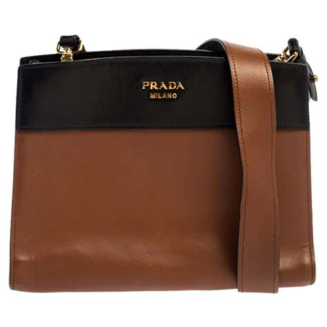 large brown prada bag|Prada bags brown leather.